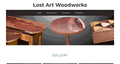Desktop Screenshot of lostartwoodworks.com